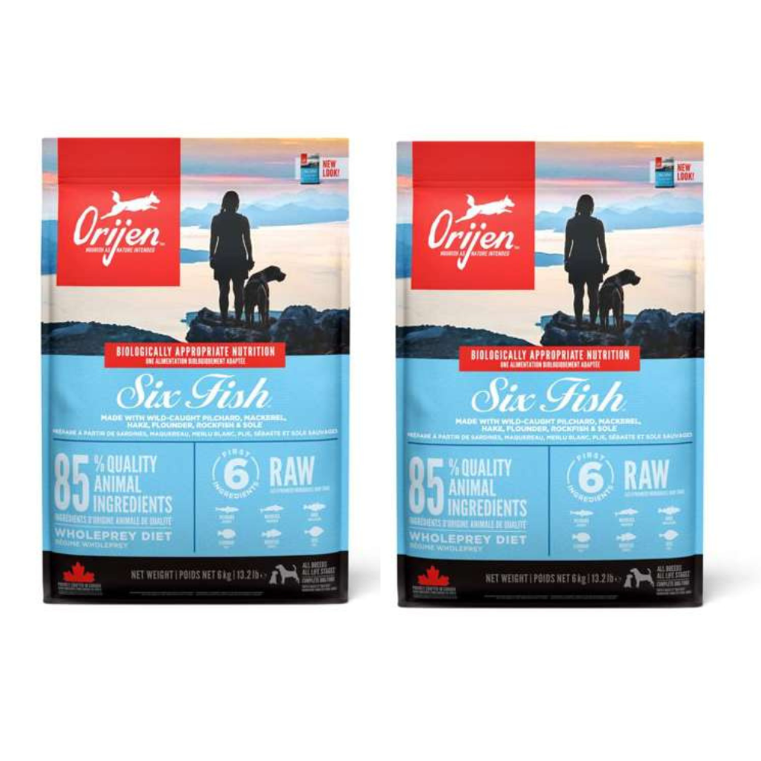Tørfoder til hunde ORIJEN Six Fish