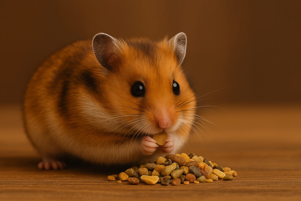 Foder til hamster - hamster spiser sundt foder