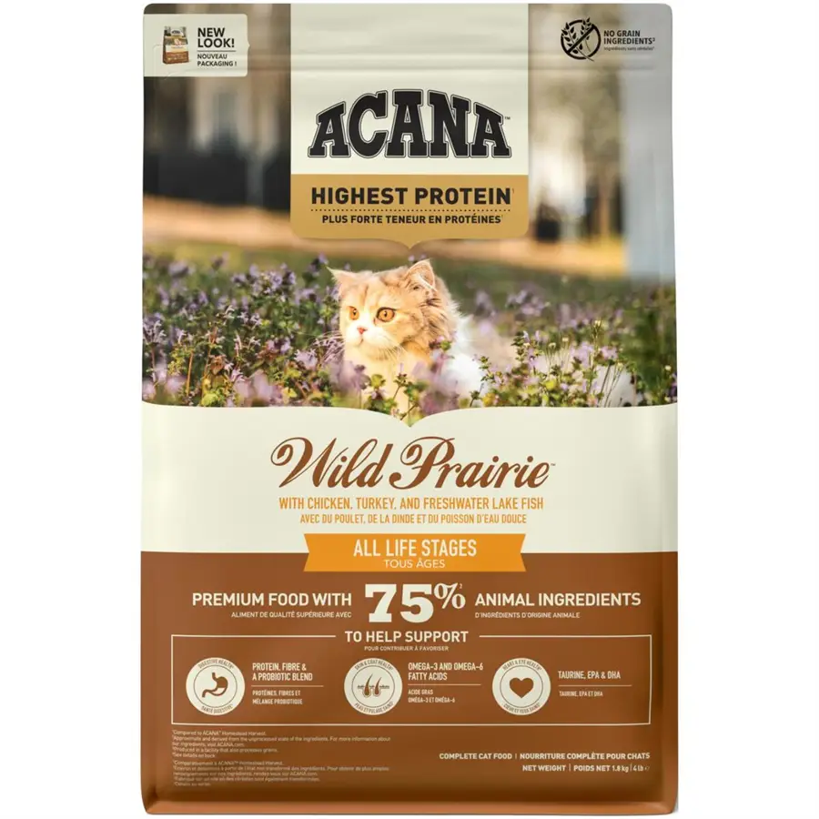 Bedste tørfoder til katte Acana Highest Protein Wild Prairie