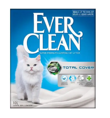 Kattegrus og kattebakke med Ever Clean Total Cover 10 liter