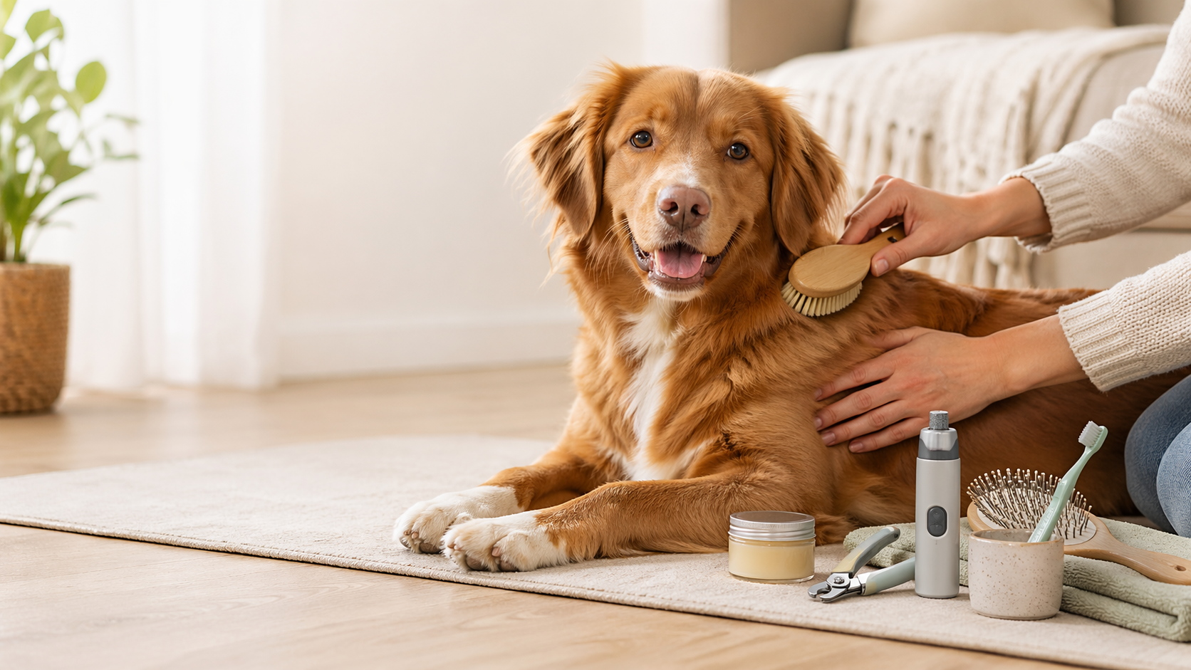 Hundepleje guide med pelspleje poter negle og tandpleje til hund