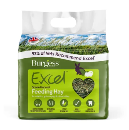 Burgess Excel Green Harvest fodringshø til kanin ved toiletområdet