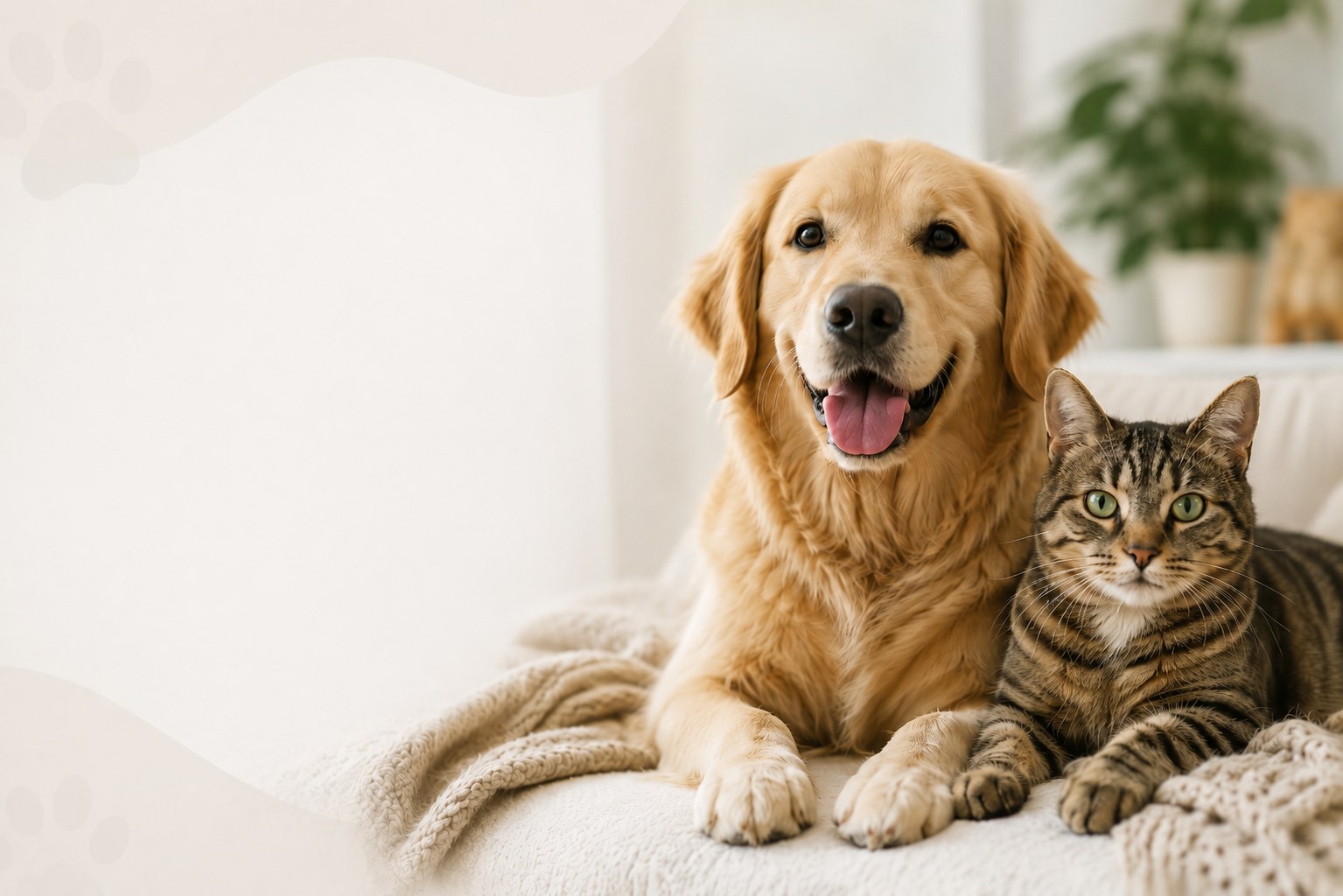 Hund og kat i et hyggeligt hjem på Om Kæledyrstips.dk