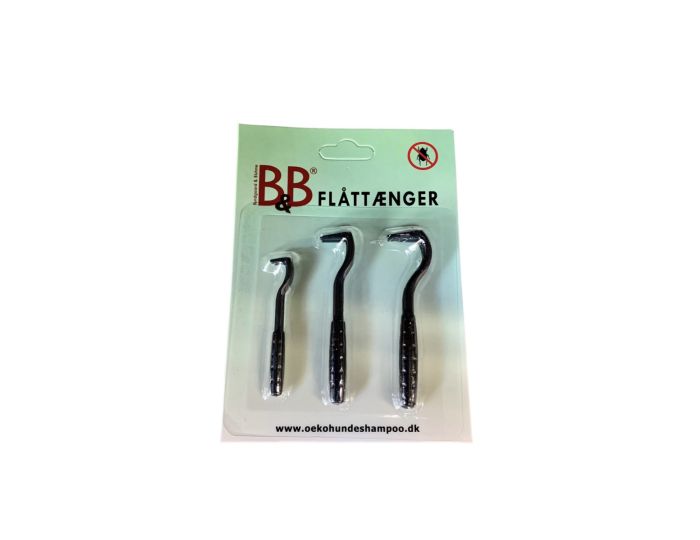 B&B flåttænger 3 stk til hund